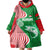 Germany Heligoland Wearable Blanket Hoodie with Fish Illustration and Red Green Wave - Wonder Print Shop