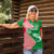 Germany Heligoland Women Polo Shirt with Fish Illustration and Red Green Wave - Wonder Print Shop