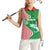 Germany Heligoland Women Sleeveless Polo Shirt with Fish Illustration and Red Green Wave - Wonder Print Shop