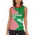 Germany Heligoland Women Sleeveless Polo Shirt with Fish Illustration and Red Green Wave - Wonder Print Shop