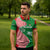 Germany Heligoland Zipper Polo Shirt with Fish Illustration and Red Green Wave - Wonder Print Shop
