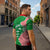 Germany Heligoland Zipper Polo Shirt with Fish Illustration and Red Green Wave - Wonder Print Shop