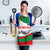 Germany Heligoland Apron with Seal Graphic and Red Green Wave Nature - Wonder Print Shop