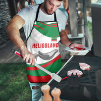 Germany Heligoland Apron with Seal Graphic and Red Green Wave Nature - Wonder Print Shop