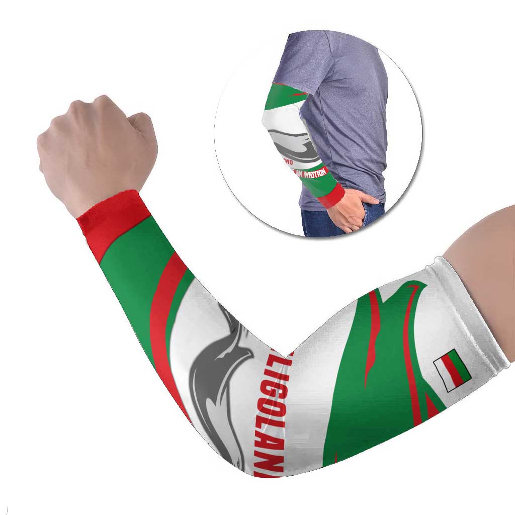 Germany Heligoland Arm Sleeves with Seal Graphic and Red Green Wave Nature - Wonder Print Shop