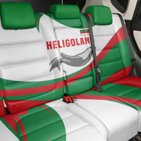 Germany Heligoland Back Car Seat Cover with Seal Graphic and Red Green Wave Nature - Wonder Print Shop