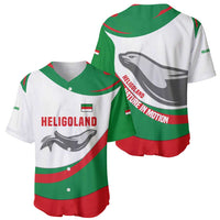 Germany Heligoland Baseball Jersey with Seal Graphic and Red Green Wave Nature - Wonder Print Shop
