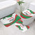 Germany Heligoland Bathroom Set with Seal Graphic and Red Green Wave Nature - Wonder Print Shop
