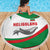 Germany Heligoland Beach Blanket with Seal Graphic and Red Green Wave Nature - Wonder Print Shop