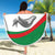 Germany Heligoland Beach Blanket with Seal Graphic and Red Green Wave Nature - Wonder Print Shop