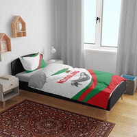Germany Heligoland Bedding Set with Seal Graphic and Red Green Wave Nature - Wonder Print Shop