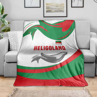 Germany Heligoland Blanket with Seal Graphic and Red Green Wave Nature - Wonder Print Shop
