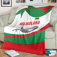 Germany Heligoland Blanket with Seal Graphic and Red Green Wave Nature - Wonder Print Shop