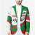 Germany Heligoland Blazer with Seal Graphic and Red Green Wave Nature - Wonder Print Shop