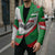 Germany Heligoland Blazer with Seal Graphic and Red Green Wave Nature - Wonder Print Shop