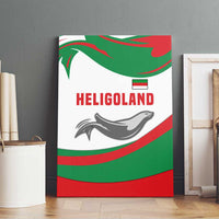 Germany Heligoland Canvas Wall Art with Seal Graphic and Red Green Wave Nature - Wonder Print Shop