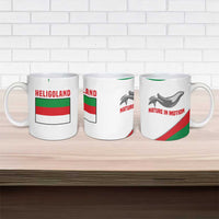Germany Heligoland Ceramic Mug with Seal Graphic and Red Green Wave Nature - Wonder Print Shop