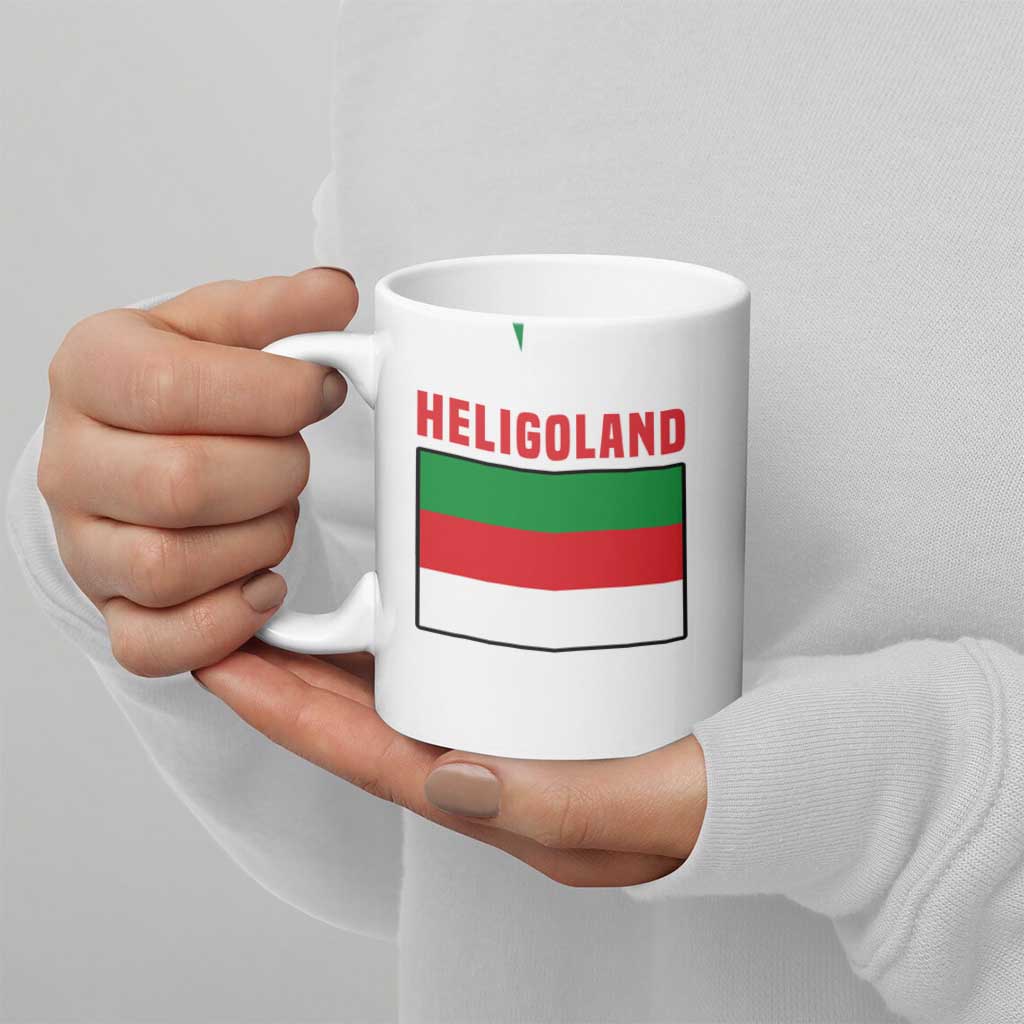 Germany Heligoland Ceramic Mug with Seal Graphic and Red Green Wave Nature - Wonder Print Shop
