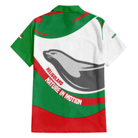 Germany Heligoland Family Matching Long Sleeve Bodycon Dress and Hawaiian Shirt with Seal Graphic and Red Green Wave Nature - Wonder Print Shop