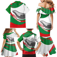 Germany Heligoland Family Matching Mermaid Dress and Hawaiian Shirt with Seal Graphic and Red Green Wave Nature - Wonder Print Shop