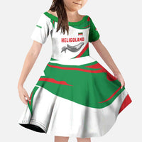 Germany Heligoland Family Matching Off Shoulder Maxi Dress and Hawaiian Shirt with Seal Graphic and Red Green Wave Nature - Wonder Print Shop