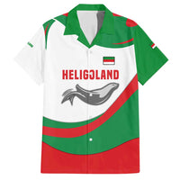 Germany Heligoland Family Matching Off Shoulder Short Dress and Hawaiian Shirt with Seal Graphic and Red Green Wave Nature - Wonder Print Shop