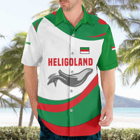 Germany Heligoland Hawaiian Shirt with Seal Graphic and Red Green Wave Nature - Wonder Print Shop