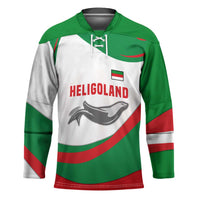 Germany Heligoland Hockey Jersey with Seal Graphic and Red Green Wave Nature - Wonder Print Shop