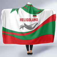 Germany Heligoland Hooded Blanket with Seal Graphic and Red Green Wave Nature - Wonder Print Shop