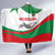 Germany Heligoland Hooded Blanket with Seal Graphic and Red Green Wave Nature - Wonder Print Shop