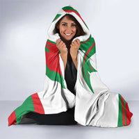 Germany Heligoland Hooded Blanket with Seal Graphic and Red Green Wave Nature - Wonder Print Shop