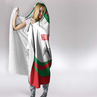 Germany Heligoland Hooded Blanket with Seal Graphic and Red Green Wave Nature - Wonder Print Shop