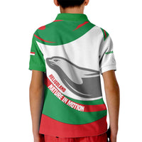 Germany Heligoland Kid Polo Shirt with Seal Graphic and Red Green Wave Nature - Wonder Print Shop