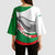 Germany Heligoland Kimono Sleeve Blouse with Seal Graphic and Red Green Wave Nature - Wonder Print Shop