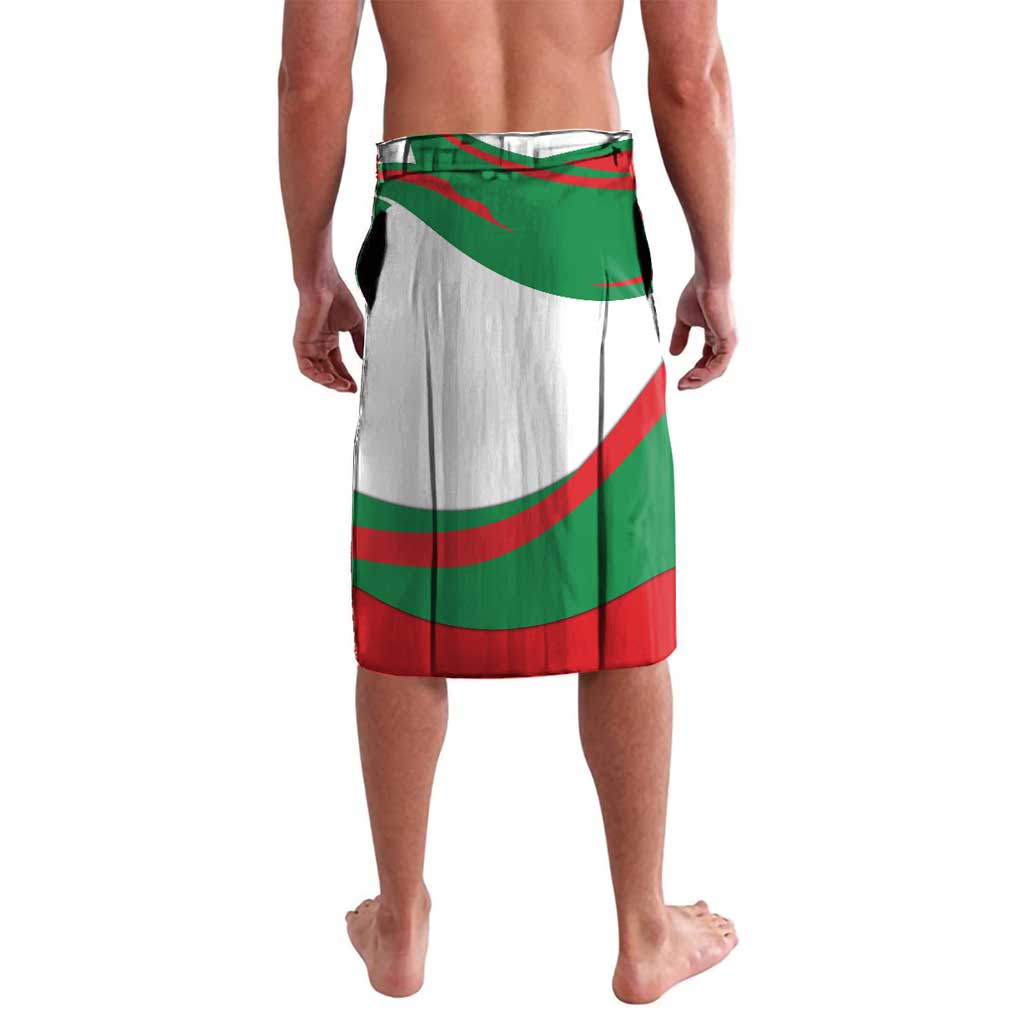 Germany Heligoland Lavalava with Seal Graphic and Red Green Wave Nature - Wonder Print Shop