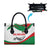Germany Heligoland Leather Bag with Seal Graphic and Red Green Wave Nature - Wonder Print Shop