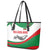 Germany Heligoland Leather Tote Bag with Seal Graphic and Red Green Wave Nature - Wonder Print Shop