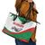 Germany Heligoland Leather Tote Bag with Seal Graphic and Red Green Wave Nature - Wonder Print Shop