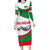 Germany Heligoland Long Sleeve Bodycon Dress with Seal Graphic and Red Green Wave Nature - Wonder Print Shop