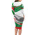 Germany Heligoland Long Sleeve Bodycon Dress with Seal Graphic and Red Green Wave Nature - Wonder Print Shop