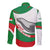 Germany Heligoland Long Sleeve Button Shirt with Seal Graphic and Red Green Wave Nature - Wonder Print Shop