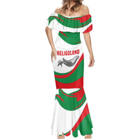 Germany Heligoland Mermaid Dress with Seal Graphic and Red Green Wave Nature - Wonder Print Shop