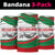 Germany Heligoland Neck Gaiter with Seal Graphic and Red Green Wave Nature - Wonder Print Shop