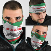 Germany Heligoland Neck Gaiter with Seal Graphic and Red Green Wave Nature - Wonder Print Shop