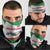 Germany Heligoland Neck Gaiter with Seal Graphic and Red Green Wave Nature - Wonder Print Shop