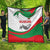 Germany Heligoland Quilt with Seal Graphic and Red Green Wave Nature - Wonder Print Shop