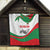 Germany Heligoland Quilt with Seal Graphic and Red Green Wave Nature - Wonder Print Shop