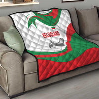 Germany Heligoland Quilt with Seal Graphic and Red Green Wave Nature - Wonder Print Shop
