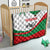 Germany Heligoland Quilt with Seal Graphic and Red Green Wave Nature - Wonder Print Shop