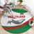 Germany Heligoland Round Carpet with Seal Graphic and Red Green Wave Nature - Wonder Print Shop